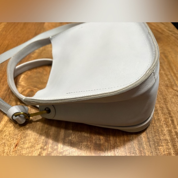 Madewell Womens The Sydney Crossbody Hobo Bag Luxe Leather Boho Light Baby Blue - Picture 4 of 9